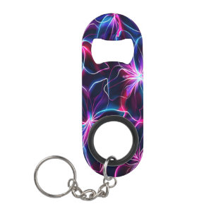 Levendige Neon Flower Burst Mini Flessenopener