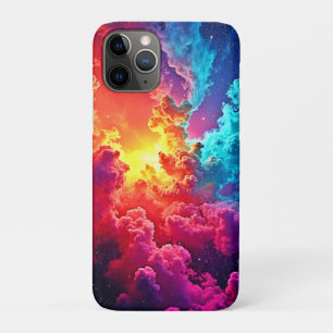 Levendige Nevelkunst: Kosmische Kleur Kunst iPhone 11 Pro Hoesje