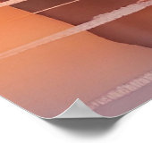 Levendige New Jersey Waterverf Sunset Art Poster (Hoek)