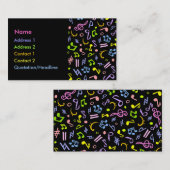 levendige notities visitekaartje (Voorkant / Achterkant)