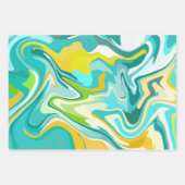 Levendige oceaangolven inpakpapier vel (Voorkant 3)