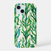 Levendige Ocean Zee onkruid Plant iPhone 15 Hoesje (Achterkant)