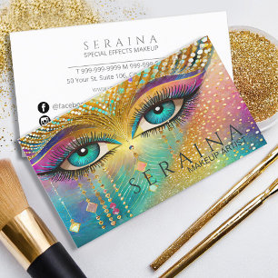Levendige Ogen Creatieve Make-up ID1037 Visitekaartje
