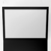 Levendige oneindigheid met een zwarte regenboogvli drieluik aankondiging (Binnenzijde eerst)