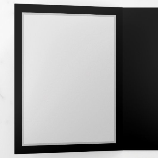 Levendige oneindigheid met een zwarte regenboogvli drieluik wenskaart (Binnenzijde eerst)