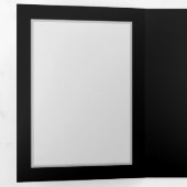 Levendige oneindigheid met regenboogvlinder op zwa drieluik uitnodiging (Binnenzijde eerst)