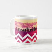 Levendige, ongevraagde Mok voor perskoffie (Voorkant links)