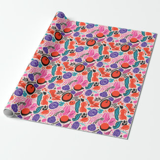Levendige oogst: een Abstract fruitig patroon Cadeaupapier