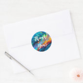 Levendige Opal Iriscent - Elegant Holografisch Ronde Sticker (Envelop)