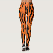 Levendige oranje dierenprint leggings (Achterkant)