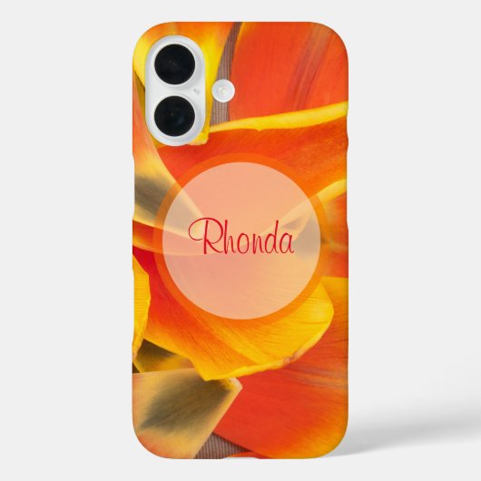 Levendige Oranje Tulp foto Case-Mate iPhone Case (Achterkant)
