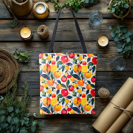 Levendige Orchard Harvest Wellness Canvas tas