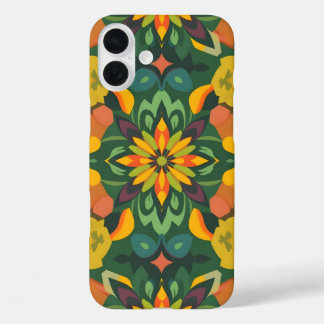 Levendige organische iPhone16 Hoesje - Symmetrisch