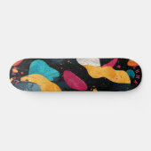 Levendige organische vorm - Abstract minimalistisc Skateboard (Horizontaal)