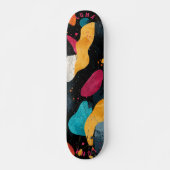 Levendige organische vorm - Abstract minimalistisc Skateboard (Voorkant)