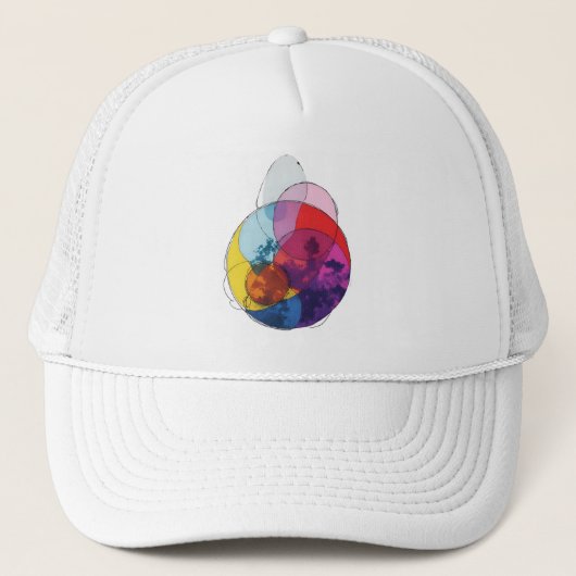 Levendige Overlap V03 Trucker Pet (Voorkant)
