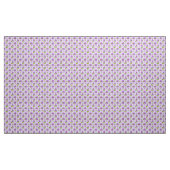 Levendige Paarse en Witte Bloemen Stof (Yard (91,4 cm))