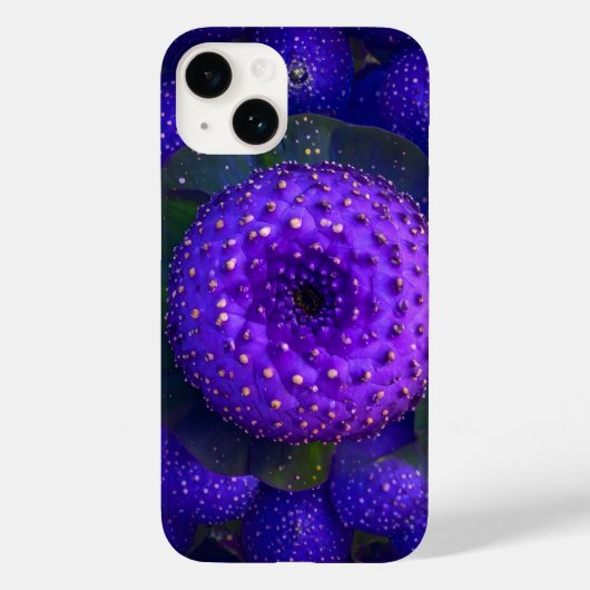 Levendige Paarse gespikkelde Natuur iPhone Case (Achterkant)