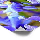Levendige Paarse Irises in mei Poster (Hoek)