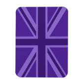 Levendige paarse kleur Union Jack Magneet (Verticaal)