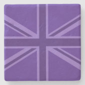 Levendige Paarse kleurenaansluiting Stenen Onderzetter (Voorkant)