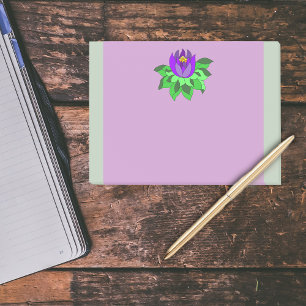 Levendige Paarse lotusaanvalstrips Post-it® Notes