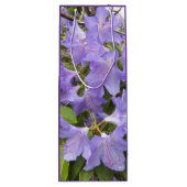 Levendige Paarse Rhododendrons Floral Wijn Cadeautas (Achterkant)