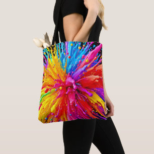 Levendige Paint Burst-energie Draagtas