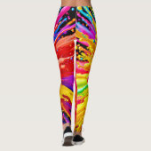 Levendige Paint Burst-energie Leggings (Achterkant)