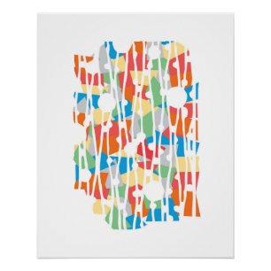 Levendige panelen: Najavo Southwest Geometrics Perfect Poster