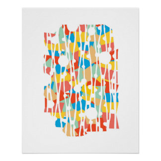 Levendige panelen: Sunshiny Days Geometrie Perfect Poster