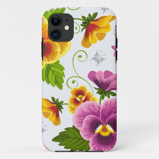 Levendige pannenkoeken bloemen Case-Mate iPhone case (Achterkant)