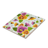 Levendige pannenkoeken bloemen tegeltje (Zijkant)