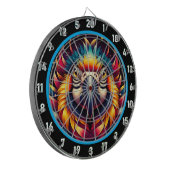 Levendige Parrot Dartboard voor Fun Spaces Dartbord (Voorkant Links)
