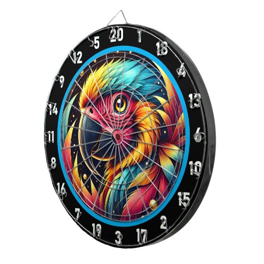 Levendige Parrot Dartboard voor Party Rooms Dartbord (Voorkant Rechts)
