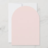Levendige Pastel Bloemen Boog Eerste Communie Kaart (Achterkant)