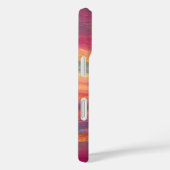Levendige Pastel Zonsondergang Abstracte Olieverf Case-Mate iPhone Case (Achterkant / Rechts)