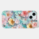 Levendige Pastelbloem Bloom Patroon Telefoonhoes Case-Mate iPhone Case (Achterkant (horizontaal))