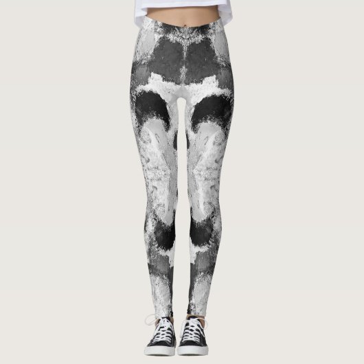 Levendige pastelsymmetrie - Abstracte getextureerd Leggings (Voorkant)