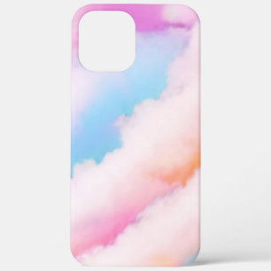Levendige pastelwolken met dynamische tinten iPhone 12 pro max hoesje