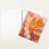 Levendige Perzik Hibiscus Bloem Planner (Display)