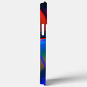 Levendige perzikbedekking bebouwde digitale verfve Case-Mate iPhone case (Achterkant / Rechts)