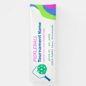 Levendige Pickleball Tournament Banner (Verticaal)