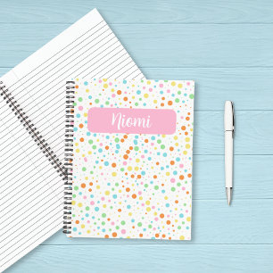 Levendige Polka Dot Spiral Notitieboek
