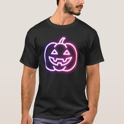 Levendige POMPOEN Ghost Glow Halloween Graphic T-shirt (Voorkant)