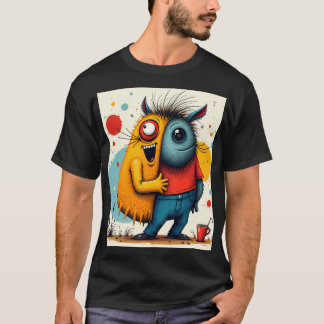 Levendige Pop Art Chaos Crazy Grafische T-Shirt