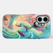 Levendige Pop in de oceaan Case-Mate iPhone Case (Achterkant (horizontaal))