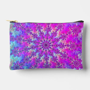 Levendige psychedelische kleurrijke groovy fractal etui