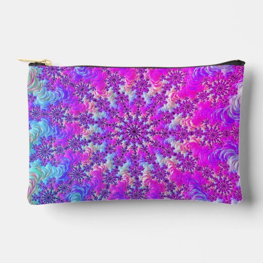 Levendige psychedelische kleurrijke groovy fractal etui (Voorkant)