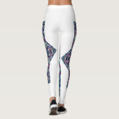 Levendige psychedelische Mandala Dream Leggings (Achterkant)